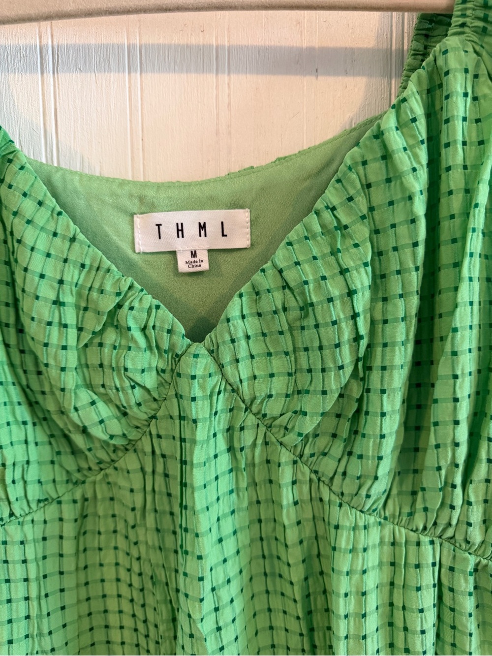 THML, Green Ruffle-Sleeve Maxi Dress - Women - Picture 4 of 6